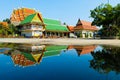 Reflection of Bang Krachao Temple Royalty Free Stock Photo